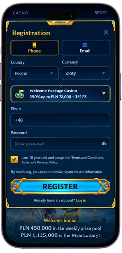 Casino Registration with PLN