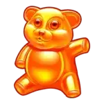 Pomarańczowy miś symbol